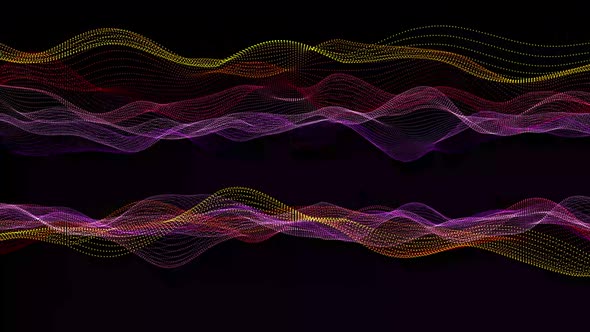 abstract particle line wave motion background. Vd 11