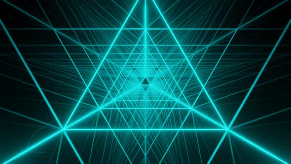 Seamless loop animation with glowing neon lines. Modern neon illumination moving inside tunnel alt