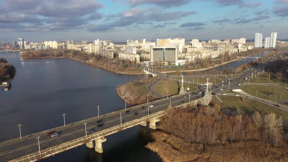 Aerial View of Rusanovskaya Embankment
