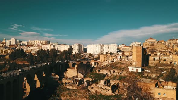 Aerial View Of Ancient Constantine, Algeria alt