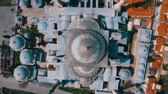 Aerial View of Hagia Sophia Church in Istanbul alt