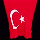 The piece of cloth falls with the flag of the State of Turkey to cover the product or item behind th - VideoHive Item for Sale