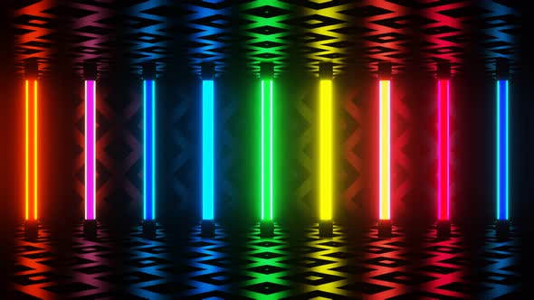Vj Loop Neon Flashing Disco Lamps alt