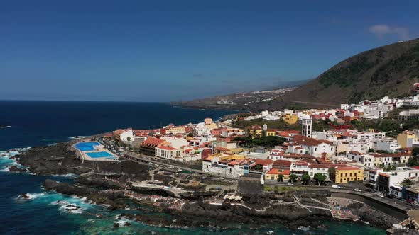 View From the Height of the City of Garachico in the Canary Islands