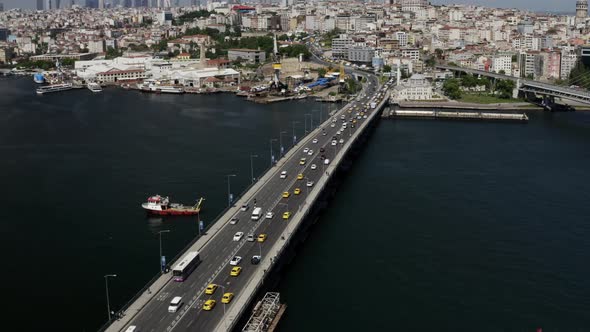 Istanbul Bosphorus And Golden Horn Bridge Aerial View 7