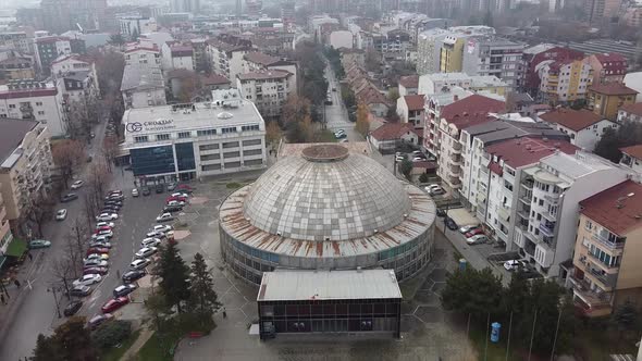 Universal Hall Skopje - overflight