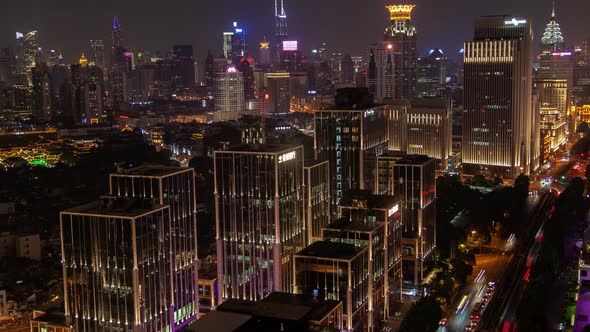 Shanghai Urban Cityscape Pan Up alt