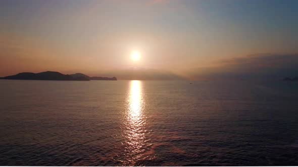 Sunset at a beach