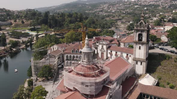 Igreja de Sao Goncalo, Church and monastery of Amarante alongside the Tamega River, Portugal alt