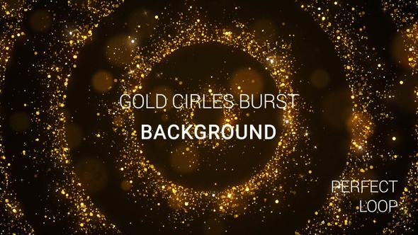 Gold Circle Burst Background