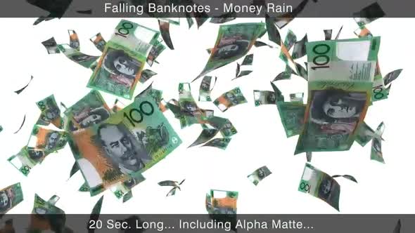 Money Rain Australian Dollars