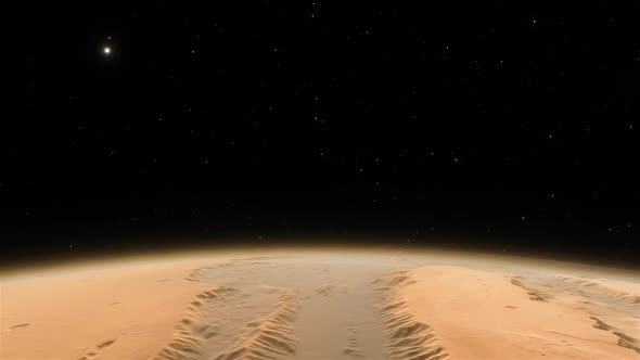 Space Background - Valles Marineris in Mars alt