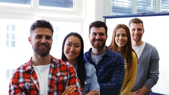 Portrait of business executives in office alt