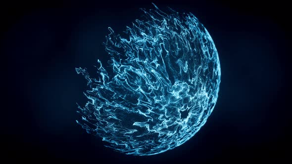 Wave particles with the shape of sphere alt