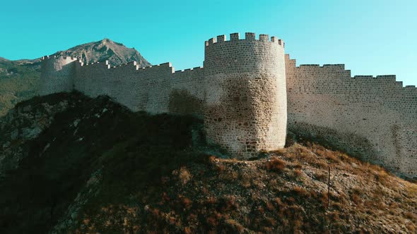 Close View Of The Ancient Mitriyat Castle