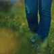 Woman is Walking in Beautiful Fairytale Lawn Closeup View of Legs on Grass  Prores - VideoHive Item for Sale