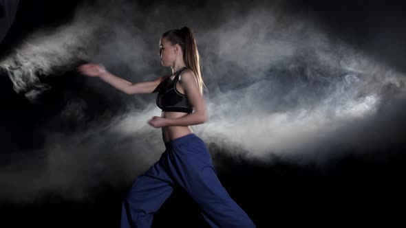 Girl Is Engaged in Martial Arts alt