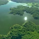 Video 4K Aerial view green forest and complete lake. - VideoHive Item for Sale