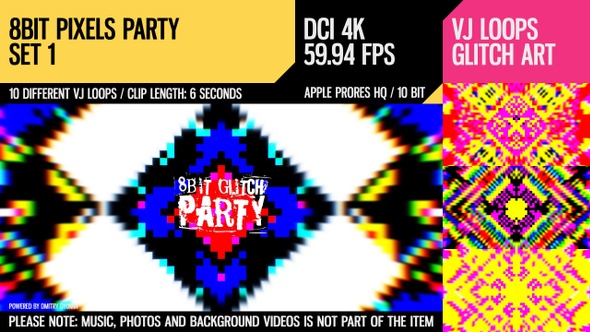 8 Bit Pixels Party (4K Set 1) alt