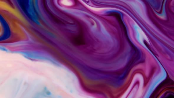 Colorful Liquid Ink Colors Blending Burst Swirl Fluid 2