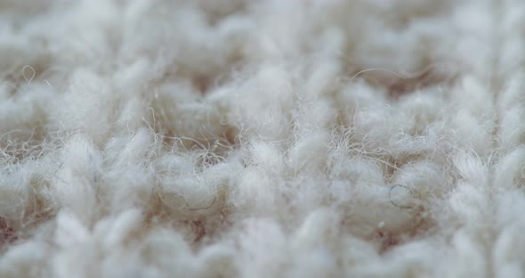 Beige Woolen Fabric Closeup alt