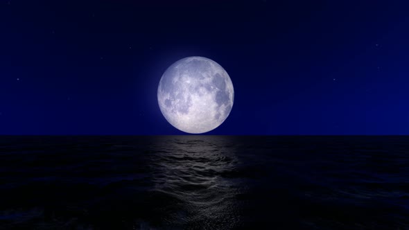 Moon And Ocean