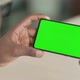 Close Up of Young African Man Watching Smartphone with Chroma Screen - VideoHive Item for Sale
