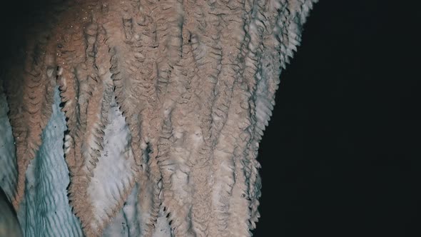 Underground Cave with Stalactite Rock Formations Hanging From Twins Cave Ceiling alt