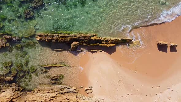 Top View While Standing in the Same Place Looking Over Tropical Beach Waves alt