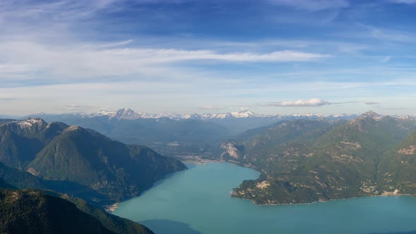 Cinemagraph Continuous Loop Animation. Aerial View of Howe Sound alt