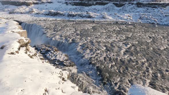 Gullfoss Waterfall in Super Slow Motion with Sound