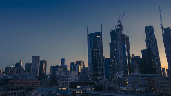 Melbourne cityscape timelapse alt