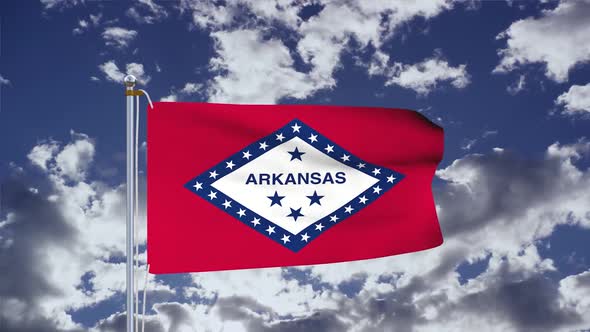 Arkansas Flag Waving alt