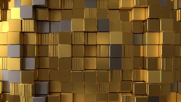 Golden Boxes Background