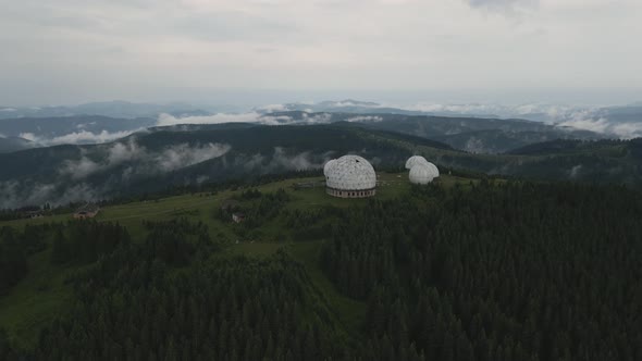 Former secret Soviet radar station secluded in the beautiful Carpathian Mountains, Ukraine alt