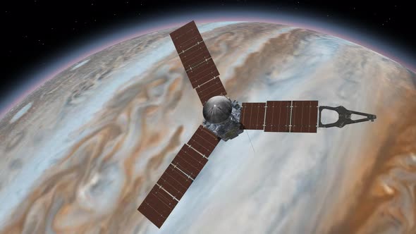 Juno is a NASA Space Probe Orbiting the Planet
