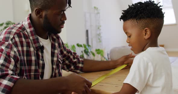 Father and son at home alt