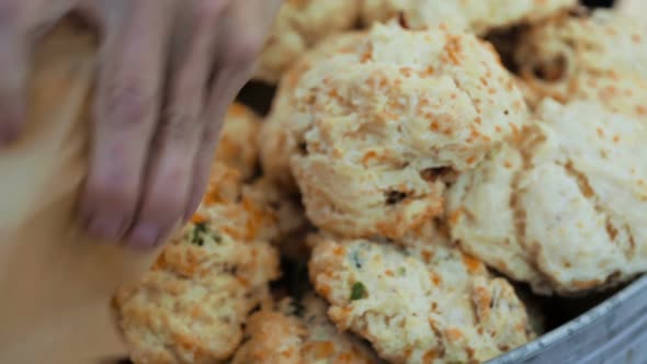 Freshly baked pastries at the local Farmer's Market. alt