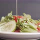 Adding Olive Oil To Fresh Green Vegetable Salad - VideoHive Item for Sale