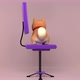 3D Cat With Chair - VideoHive Item for Sale