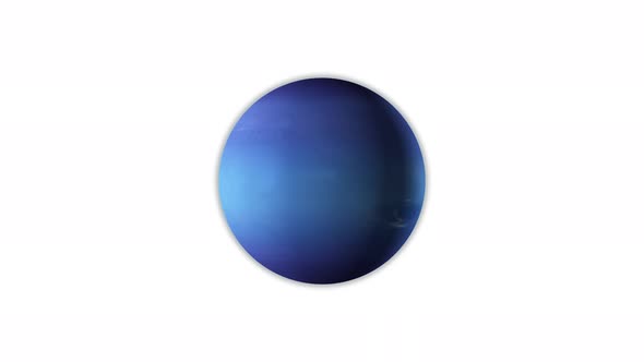 Planet of Neptune rotating background animation. Vd 1189