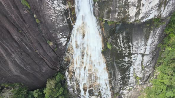 Cinematic view of Jelawang Waterfalls