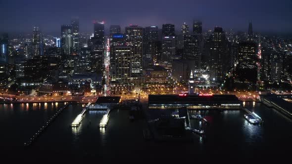 Breathtaking Downtown San Francisco, California, USA, at Night Time  alt