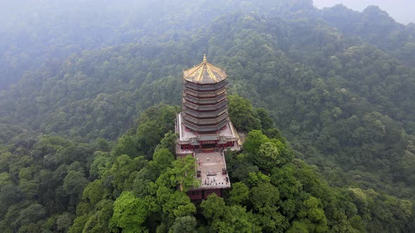 Mount Qingcheng, Aerial Famous Mountain alt