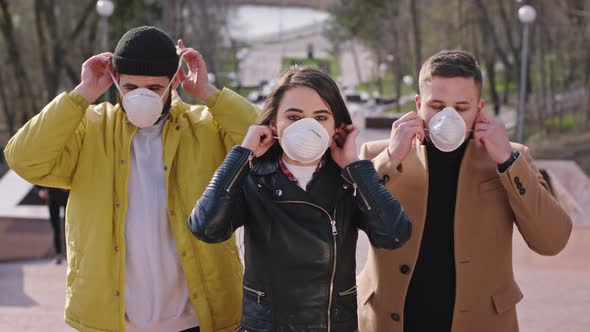 Portrait of a Students Beside the Park in Front of alt