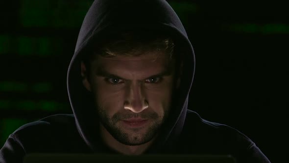 Cybercriminal Successfully Selecting Login and Password and Entering to System alt