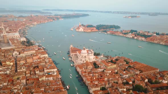 Aerial View of Venice Italy alt