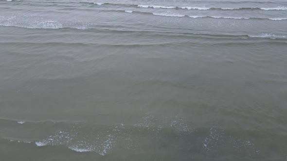 Baltic sea waves from above