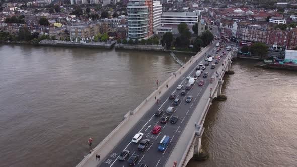 Aerial View of Putney Bridge with Fulham in the Background