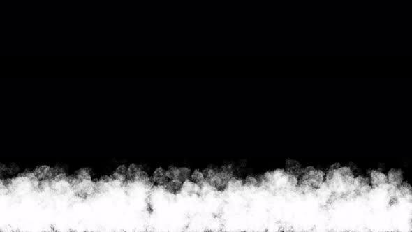 Smoke animation on black background